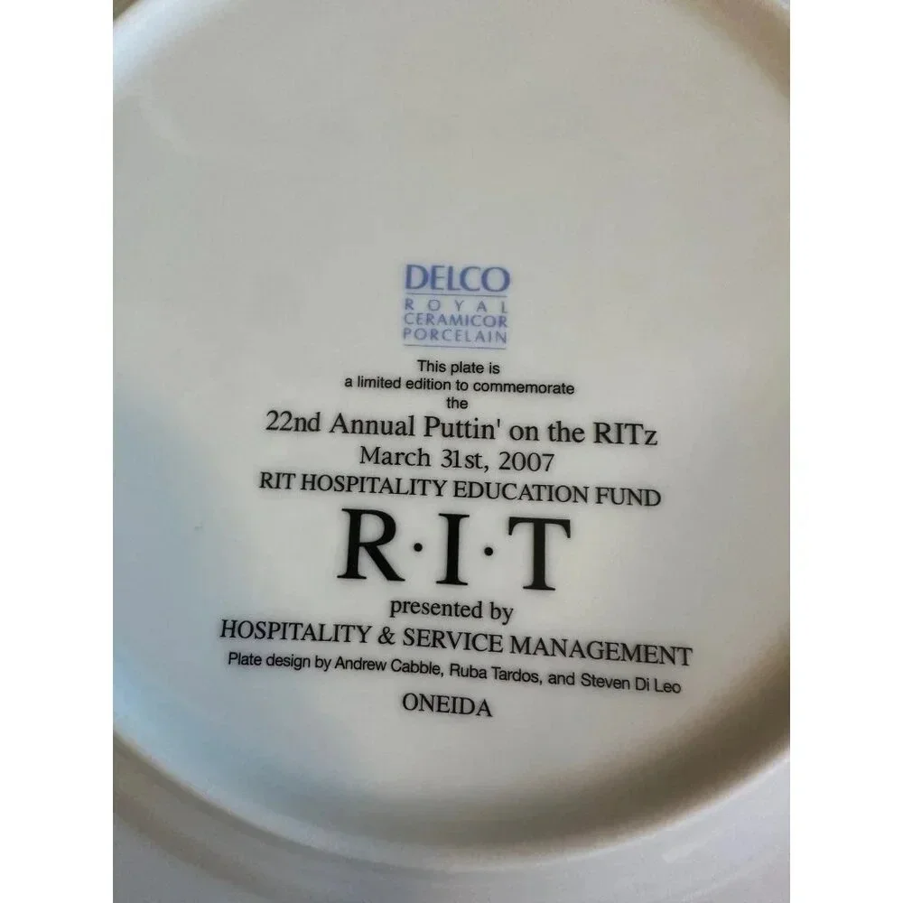 RITz Mediterranean College collectible plate